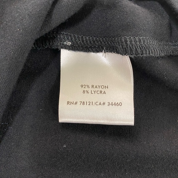 Eileen Fisher Jersey Knit Sleeveless Dress Knee Length in Solid Black Size M - Picture 6 of 6